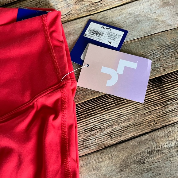 NWT Joy Lab Orange High Rise Extra Long Flare Slit Leg Legging Size XL - Picture 7 of 15